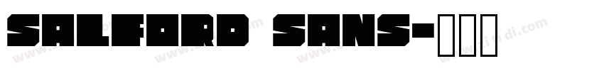 salford sans字体转换